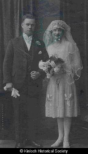 Donald Morrison (Stobie) and his bride Henrietta Morrison, Ness